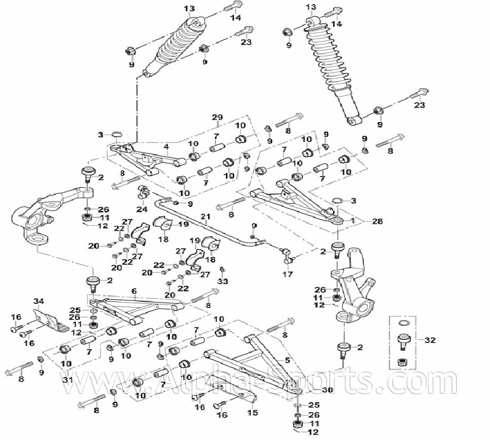shunshun　１００、３０，３２、３７，６７ Hisun Parts Catalog